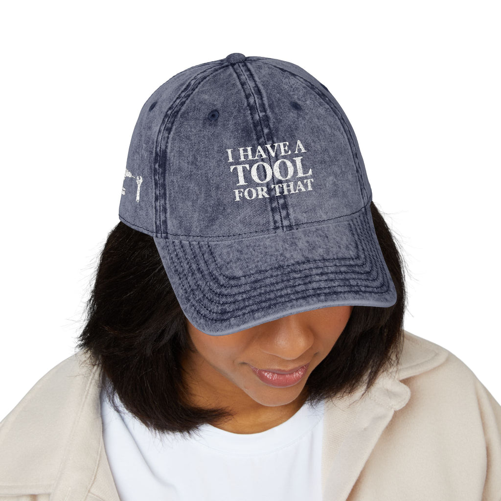 Embroidered Vintage Cap, DIY Dad Gift, I Have A Tool For That