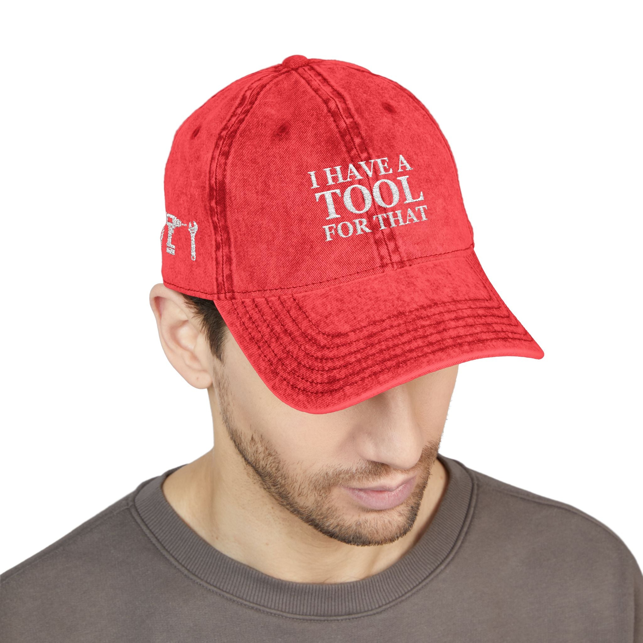 Embroidered Vintage Cap, DIY Dad Gift, I Have A Tool For That