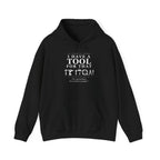 Funny DIY hoodie printed with the slogan 'It's not broken, it's a future project'