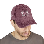 Embroidered Vintage Cap, DIY Dad Gift, I Have A Tool For That