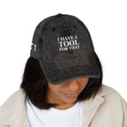 Embroidered Vintage Cap, DIY Dad Gift, I Have A Tool For That