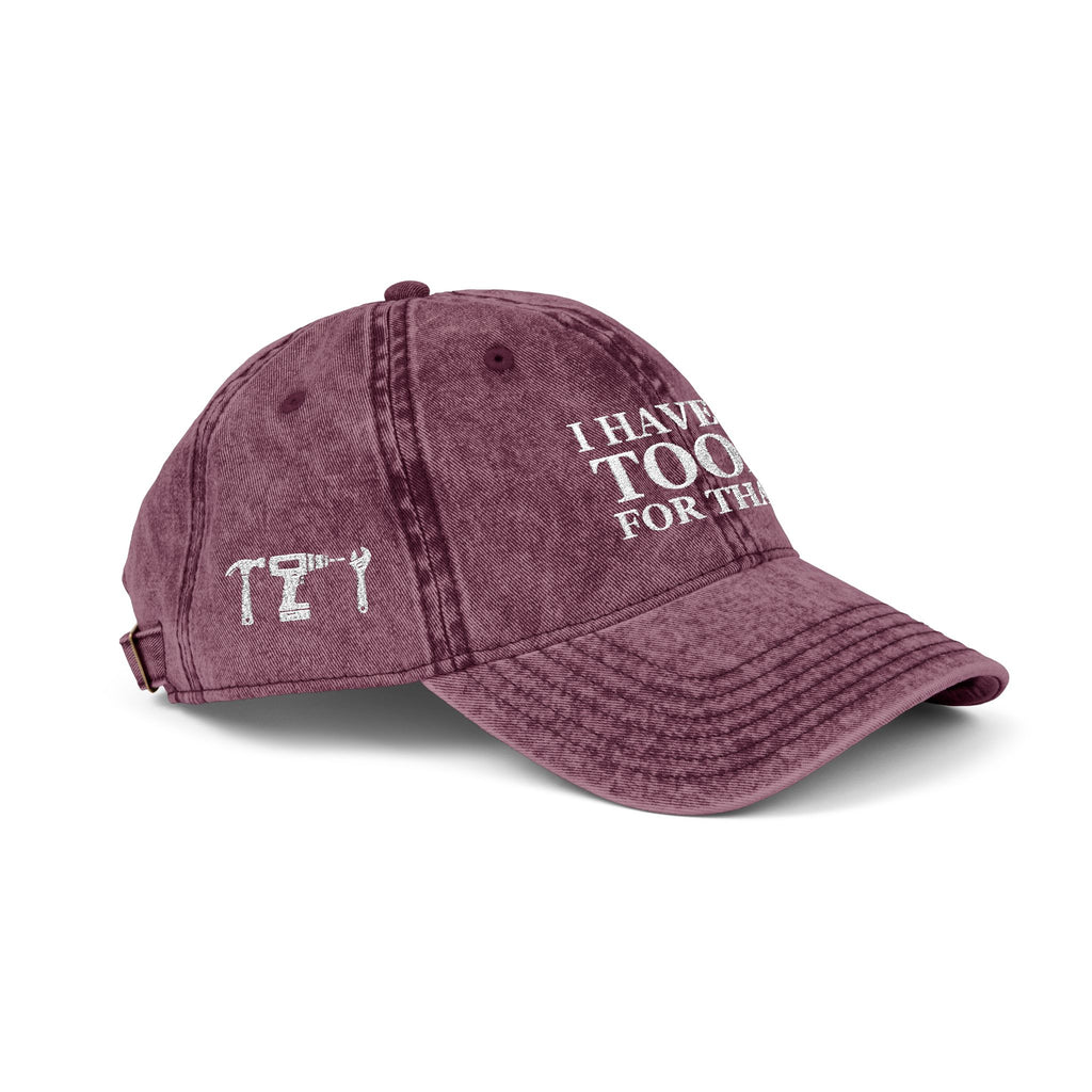 Embroidered Vintage Cap, DIY Dad Gift, I Have A Tool For That