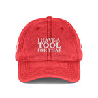 Embroidered Vintage Cap, DIY Dad Gift, I Have A Tool For That