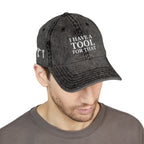 Embroidered Vintage Cap, DIY Dad Gift, I Have A Tool For That