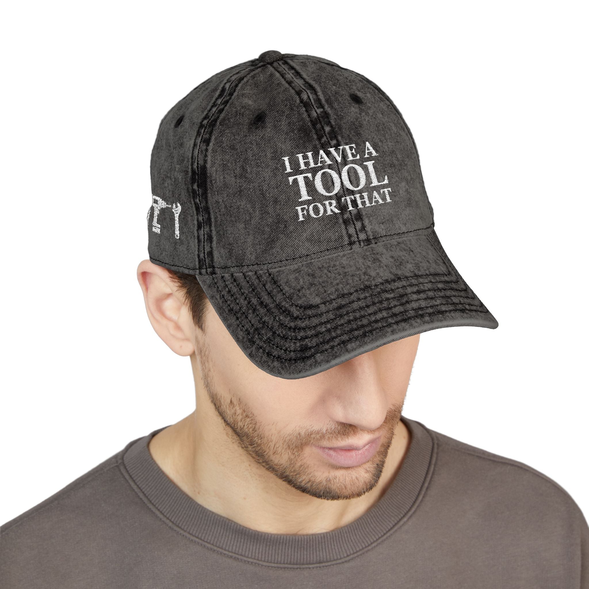 Embroidered Vintage Cap, DIY Dad Gift, I Have A Tool For That
